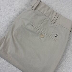 PETER MILLAR 'Surge Performance' Mens Pants 34/30 Khaki Chino Dress Trousers Tan
